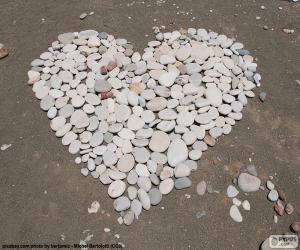Puzzle Καρδιά από πέτρες
